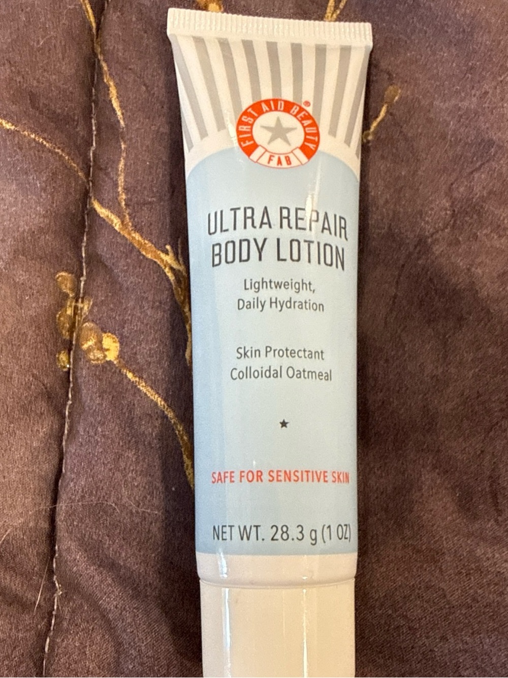 First Aid Beauty Ultra Repair Travel Lotion - Pale Blue Tube